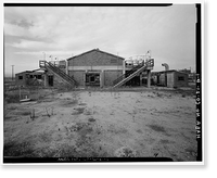 Historic Framed Print, Rocky Mountain Arsenal, Ethylene Generator-R & D Laboratory, December Seventh Avenue & D Street, Commerce City, Adams County, CO,  17-7/8" x 21-7/8"