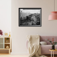 Historic Framed Print, Rocky Mountain Arsenal, Ethylene Generator-R & D Laboratory, December Seventh Avenue & D Street, Commerce City, Adams County, CO - 6,  17-7/8" x 21-7/8"