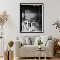 Historic Framed Print, Rocky Mountain Arsenal, Ethylene Generator-R & D Laboratory, December Seventh Avenue & D Street, Commerce City, Adams County, CO - 9,  17-7/8" x 21-7/8"