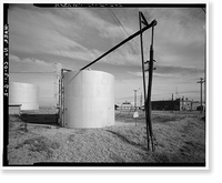 Historic Framed Print, Rocky Mountain Arsenal, Storage Tank, December Seventh Avenue & D Street, Commerce City, Adams County, CO - 2,  17-7/8" x 21-7/8"
