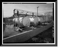Historic Framed Print, Rocky Mountain Arsenal, Storage Tank, December Seventh Avenue & D Street, Commerce City, Adams County, CO - 2,  17-7/8" x 21-7/8"