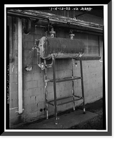 Historic Framed Print, Rocky Mountain Arsenal, Goop Mixing & Filling Tank, December Seventh Avenue & D Street, Commerce City, Adams County, CO,  17-7/8" x 21-7/8"