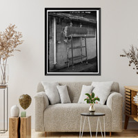 Historic Framed Print, Rocky Mountain Arsenal, Goop Mixing & Filling Tank, December Seventh Avenue & D Street, Commerce City, Adams County, CO,  17-7/8" x 21-7/8"