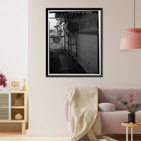 Historic Framed Print, Rocky Mountain Arsenal, Goop Mixing & Filling Tank, December Seventh Avenue & D Street, Commerce City, Adams County, CO - 2,  17-7/8" x 21-7/8"