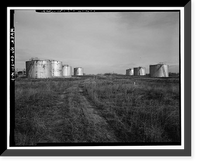 Historic Framed Print, Rocky Mountain Arsenal, Storage Tank, December Seventh Avenue & D Street, Commerce City, Adams County, CO - 3,  17-7/8" x 21-7/8"