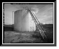 Historic Framed Print, Rocky Mountain Arsenal, Storage Tank, December Seventh Avenue & D Street, Commerce City, Adams County, CO - 4,  17-7/8" x 21-7/8"
