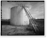 Historic Framed Print, Rocky Mountain Arsenal, Storage Tank, December Seventh Avenue & D Street, Commerce City, Adams County, CO - 4,  17-7/8" x 21-7/8"