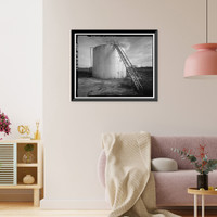 Historic Framed Print, Rocky Mountain Arsenal, Storage Tank, December Seventh Avenue & D Street, Commerce City, Adams County, CO - 4,  17-7/8" x 21-7/8"