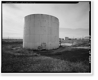 Historic Framed Print, Rocky Mountain Arsenal, Storage Tank, December Seventh Avenue & D Street, Commerce City, Adams County, CO - 5,  17-7/8" x 21-7/8"