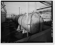 Historic Framed Print, Rocky Mountain Arsenal, Storage Tank, December Seventh Avenue & D Street, Commerce City, Adams County, CO - 5,  17-7/8" x 21-7/8"