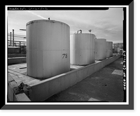 Historic Framed Print, Rocky Mountain Arsenal, Storage Tank, December Seventh Avenue & D Street, Commerce City, Adams County, CO - 10,  17-7/8" x 21-7/8"