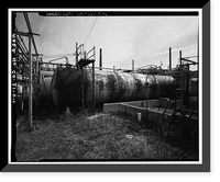 Historic Framed Print, Rocky Mountain Arsenal, Storage Tank, December Seventh Avenue & D Street, Commerce City, Adams County, CO - 11,  17-7/8" x 21-7/8"