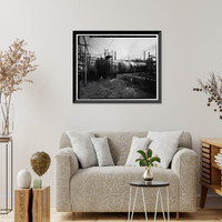 Historic Framed Print, Rocky Mountain Arsenal, Storage Tank, December Seventh Avenue & D Street, Commerce City, Adams County, CO - 11,  17-7/8" x 21-7/8"