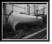 Historic Framed Print, Rocky Mountain Arsenal, Storage Tank, December Seventh Avenue & D Street, Commerce City, Adams County, CO - 13,  17-7/8" x 21-7/8"