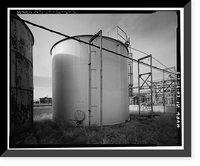 Historic Framed Print, Rocky Mountain Arsenal, Storage Tank, December Seventh Avenue & D Street, Commerce City, Adams County, CO - 20,  17-7/8" x 21-7/8"