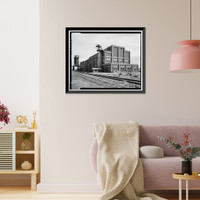Historic Framed Print, Rocky Mountain Arsenal, Boiler Plant-Central Gas Heat Plant, 1022 feet South of December Seventh Avenue; 525 fe, Commerce City, Adams County, CO - 3,  17-7/8" x 21-7/8"