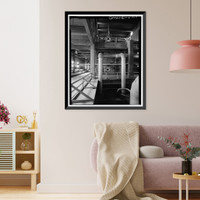 Historic Framed Print, Rocky Mountain Arsenal, Boiler Plant-Central Gas Heat Plant, 1022 feet South of December Seventh Avenue; 525 fe, Commerce City, Adams County, CO - 7,  17-7/8" x 21-7/8"