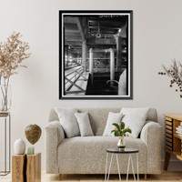 Historic Framed Print, Rocky Mountain Arsenal, Boiler Plant-Central Gas Heat Plant, 1022 feet South of December Seventh Avenue; 525 fe, Commerce City, Adams County, CO - 7,  17-7/8" x 21-7/8"