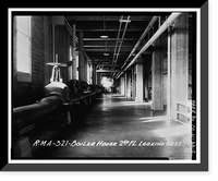 Historic Framed Print, Rocky Mountain Arsenal, Boiler Plant-Central Gas Heat Plant, 1022 feet South of December Seventh Avenue; 525 fe, Commerce City, Adams County, CO - 11,  17-7/8" x 21-7/8"