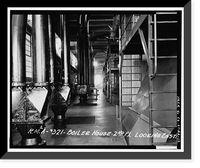 Historic Framed Print, Rocky Mountain Arsenal, Boiler Plant-Central Gas Heat Plant, 1022 feet South of December Seventh Avenue; 525 fe, Commerce City, Adams County, CO - 12,  17-7/8" x 21-7/8"