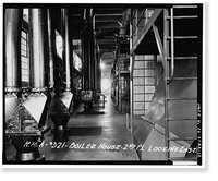 Historic Framed Print, Rocky Mountain Arsenal, Boiler Plant-Central Gas Heat Plant, 1022 feet South of December Seventh Avenue; 525 fe, Commerce City, Adams County, CO - 12,  17-7/8" x 21-7/8"