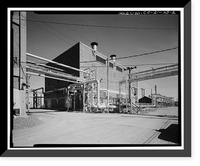 Historic Framed Print, Rocky Mountain Arsenal, Electric Power Plant, 1022 feet South of December Seventh Avenue; 280 fe, Commerce City, Adams County, CO - 2,  17-7/8" x 21-7/8"
