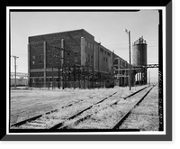 Historic Framed Print, Rocky Mountain Arsenal, Electric Power Plant, 1022 feet South of December Seventh Avenue; 280 fe, Commerce City, Adams County, CO - 3,  17-7/8" x 21-7/8"