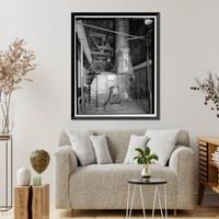 Historic Framed Print, Rocky Mountain Arsenal, Electric Power Plant, 1022 feet South of December Seventh Avenue; 280 fe, Commerce City, Adams County, CO - 5,  17-7/8" x 21-7/8"