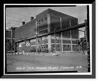 Historic Framed Print, Rocky Mountain Arsenal, Electric Power Plant, 1022 feet South of December Seventh Avenue; 280 fe, Commerce City, Adams County, CO - 6,  17-7/8" x 21-7/8"