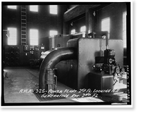 Historic Framed Print, Rocky Mountain Arsenal, Electric Power Plant, 1022 feet South of December Seventh Avenue; 280 fe, Commerce City, Adams County, CO - 8,  17-7/8" x 21-7/8"