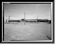 Historic Framed Print, Rocky Mountain Arsenal, Refrigeration Napalm & Incendiary Bomb Warehouse-Bomb Filling, 825 feet South of December Seventh Avenue; 2425 fe, Commerce City, Adams County, CO,  17-7/8" x 21-7/8"