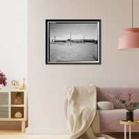 Historic Framed Print, Rocky Mountain Arsenal, Refrigeration Napalm & Incendiary Bomb Warehouse-Bomb Filling, 825 feet South of December Seventh Avenue; 2425 fe, Commerce City, Adams County, CO,  17-7/8" x 21-7/8"