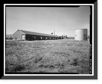 Historic Framed Print, Rocky Mountain Arsenal, Refrigeration Napalm & Incendiary Bomb Warehouse-Bomb Filling, 825 feet South of December Seventh Avenue; 2425 fe, Commerce City, Adams County, CO - 2,  17-7/8" x 21-7/8"