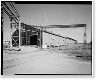 Historic Framed Print, Rocky Mountain Arsenal, Refrigeration Napalm & Incendiary Bomb Warehouse-Bomb Filling, 825 feet South of December Seventh Avenue; 2425 fe, Commerce City, Adams County, CO - 5,  17-7/8" x 21-7/8"