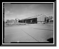 Historic Framed Print, Rocky Mountain Arsenal, Refrigeration Napalm & Incendiary Bomb Warehouse-Bomb Filling, 825 feet South of December Seventh Avenue; 2425 fe, Commerce City, Adams County, CO - 6,  17-7/8" x 21-7/8"