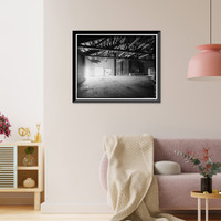 Historic Framed Print, Rocky Mountain Arsenal, Refrigeration Napalm & Incendiary Bomb Warehouse-Bomb Filling, 825 feet South of December Seventh Avenue; 2425 fe, Commerce City, Adams County, CO - 10,  17-7/8" x 21-7/8"