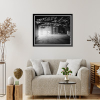 Historic Framed Print, Rocky Mountain Arsenal, Refrigeration Napalm & Incendiary Bomb Warehouse-Bomb Filling, 825 feet South of December Seventh Avenue; 2425 fe, Commerce City, Adams County, CO - 10,  17-7/8" x 21-7/8"