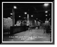 Historic Framed Print, Rocky Mountain Arsenal, Refrigeration Napalm & Incendiary Bomb Warehouse-Bomb Filling, 825 feet South of December Seventh Avenue; 2425 fe, Commerce City, Adams County, CO - 11,  17-7/8" x 21-7/8"