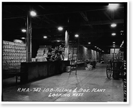 Historic Framed Print, Rocky Mountain Arsenal, Refrigeration Napalm & Incendiary Bomb Warehouse-Bomb Filling, 825 feet South of December Seventh Avenue; 2425 fe, Commerce City, Adams County, CO - 11,  17-7/8" x 21-7/8"