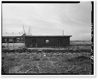 Historic Framed Print, Rocky Mountain Arsenal, Tank House, Quadrant 1, approximately 1000 feet South of Decem, Commerce City, Adams County, CO - 3,  17-7/8" x 21-7/8"