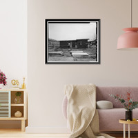 Historic Framed Print, Rocky Mountain Arsenal, Tank House, Quadrant 1, approximately 1000 feet South of Decem, Commerce City, Adams County, CO - 4,  17-7/8" x 21-7/8"