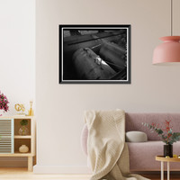 Historic Framed Print, Rocky Mountain Arsenal, Tank House, Quadrant 1, approximately 1000 feet South of Decem, Commerce City, Adams County, CO - 7,  17-7/8" x 21-7/8"
