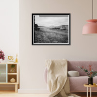 Historic Framed Print, Rocky Mountain Arsenal, Overhead Bomb Transport Rack, 1580 feet South of December Seventh Avenue; 860 fe, Commerce City, Adams County, CO,  17-7/8" x 21-7/8"