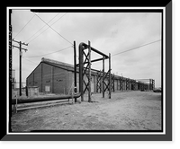 Historic Framed Print, Rocky Mountain Arsenal, Chlorine Production Cell Building, 405 feet South of December Seventh Avenue; 330 fee, Commerce City, Adams County, CO,  17-7/8" x 21-7/8"