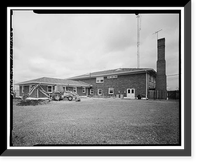 Historic Framed Print, Rocky Mountain Arsenal, Fire Station, 80 feet North of December Seventh Avenue; 120 feet, Commerce City, Adams County, CO - 2,  17-7/8" x 21-7/8"