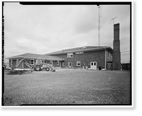 Historic Framed Print, Rocky Mountain Arsenal, Fire Station, 80 feet North of December Seventh Avenue; 120 feet, Commerce City, Adams County, CO - 2,  17-7/8" x 21-7/8"
