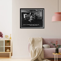 Historic Framed Print, Rocky Mountain Arsenal, Communication Building, 75 feet North of December Seventh Avenue; 2400 fee, Commerce City, Adams County, CO - 3,  17-7/8" x 21-7/8"