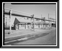 Historic Framed Print, Rocky Mountain Arsenal, Cafeteria-Office-Storage Building, 1020 feet South of December Seventh Avenue; 110 fe, Commerce City, Adams County, CO,  17-7/8" x 21-7/8"