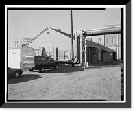 Historic Framed Print, Rocky Mountain Arsenal, Cafeteria-Office-Storage Building, 1020 feet South of December Seventh Avenue; 110 fe, Commerce City, Adams County, CO - 2,  17-7/8" x 21-7/8"