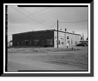 Historic Framed Print, Rocky Mountain Arsenal, Laundry Service Building, 690 feet South of December Seventh Avenue, 60 feet, Commerce City, Adams County, CO,  17-7/8" x 21-7/8"